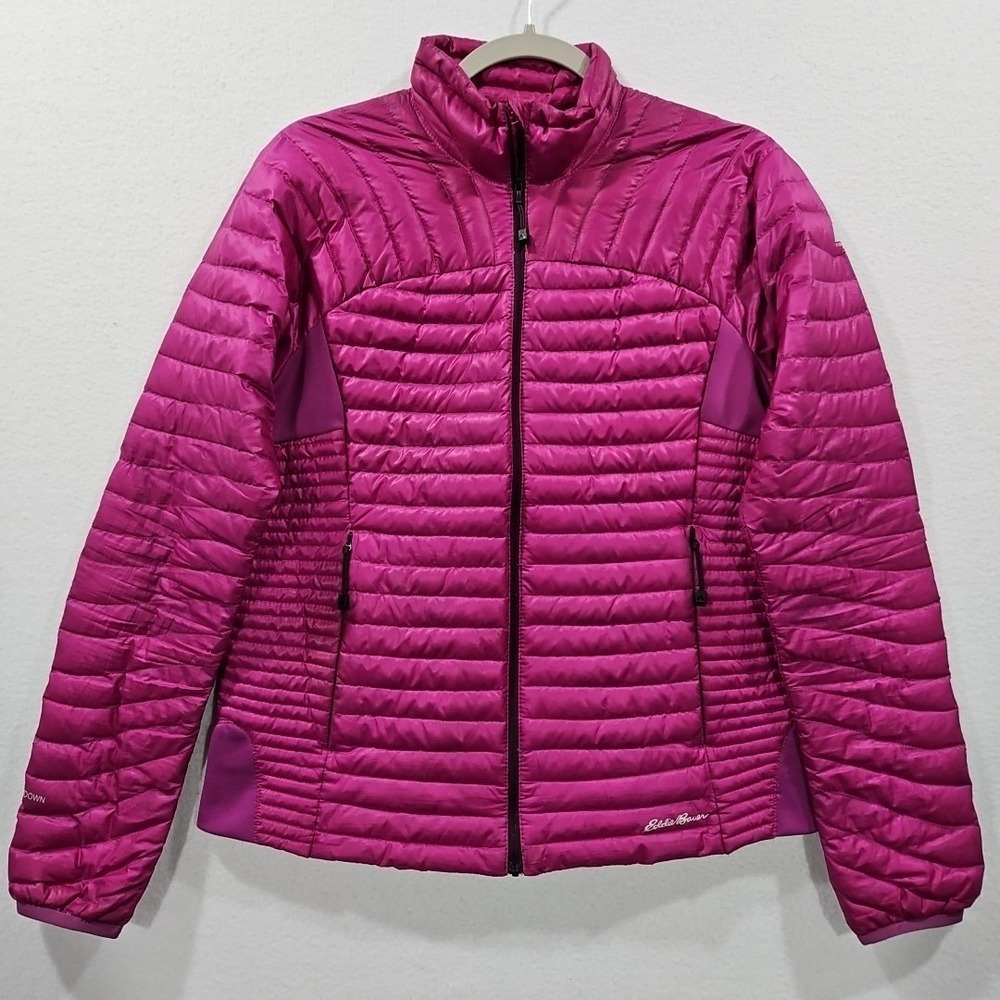 Eddie Bauer First Ascent Stormdown 800 Down Jacket‎ Womens M Pink Lightweight